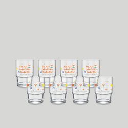 เซตของขวัญ แก้วน้ำ HAPPY DRINKING GLASS 245 ML – ENJOY DANCING